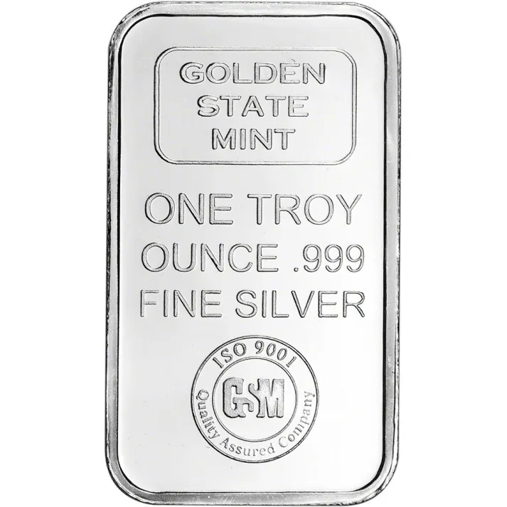 Last Day 60% OFF🔥 1 oz. Golden State Mint Silver Bar .999 Fine