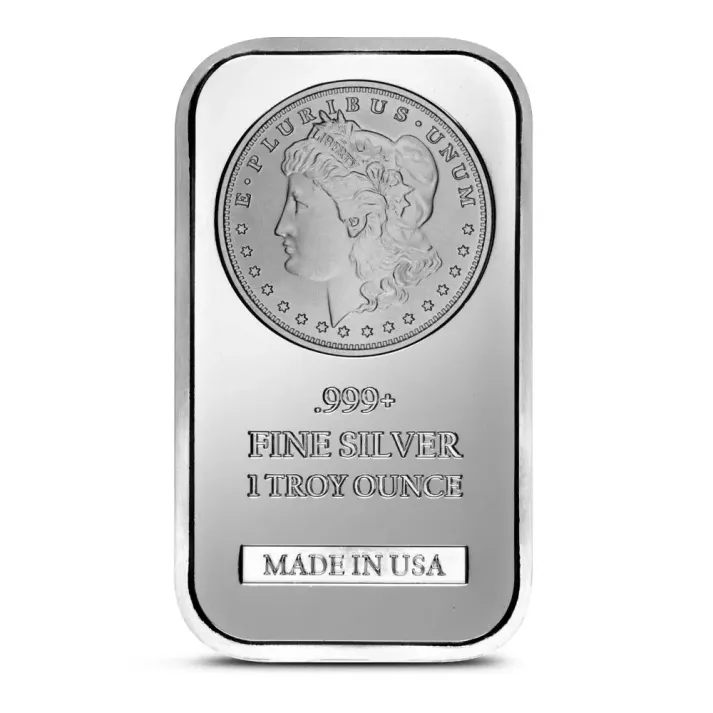 Last Day 60% OFF🔥 【 LOT OF 10 】1 oz SilverTowne Morgan Silver Bar – Iconic Lady Liberty Design in .999 Fine Silver