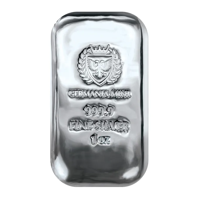 Last Day 60% OFF🔥 Germania Mint 1 oz Cast .9999 Fine Silver Bar - New In Stock