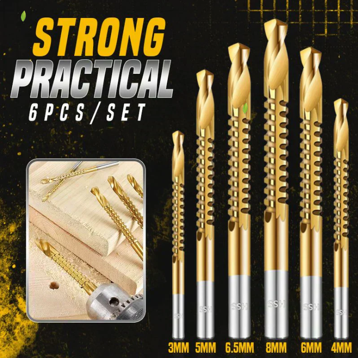 ⚙️ Twist Drill Bit Set – High-Speed Steel, Titanium-Coated & Multi-Material Ready 🧰