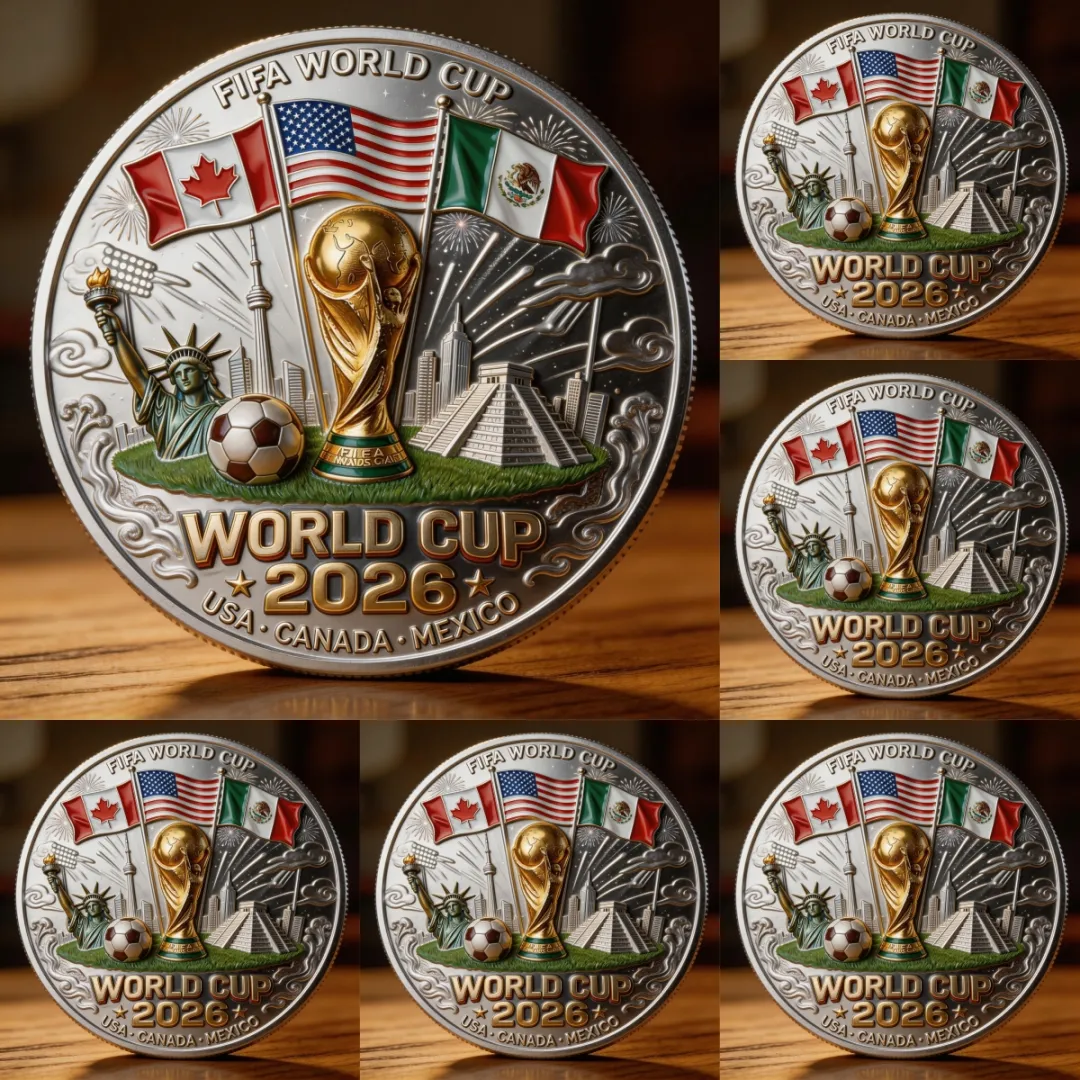 🚀Flash Sale 60% OFF ⚽ World Cup 2026 Commemorative Coin – United by the Game 🌍