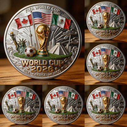 🚀Flash Sale 60% OFF ⚽ World Cup 2026 Commemorative Coin – United by the Game 🌍