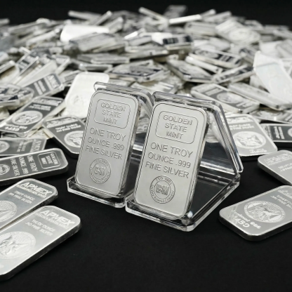 Last Day 60% OFF🔥 1 oz. Golden State Mint Silver Bar .999 Fine