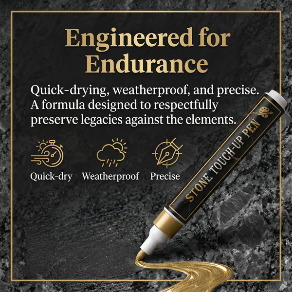 🐦Golden Tombstone Marker Pen for Restoring Faded Grave Inscriptions