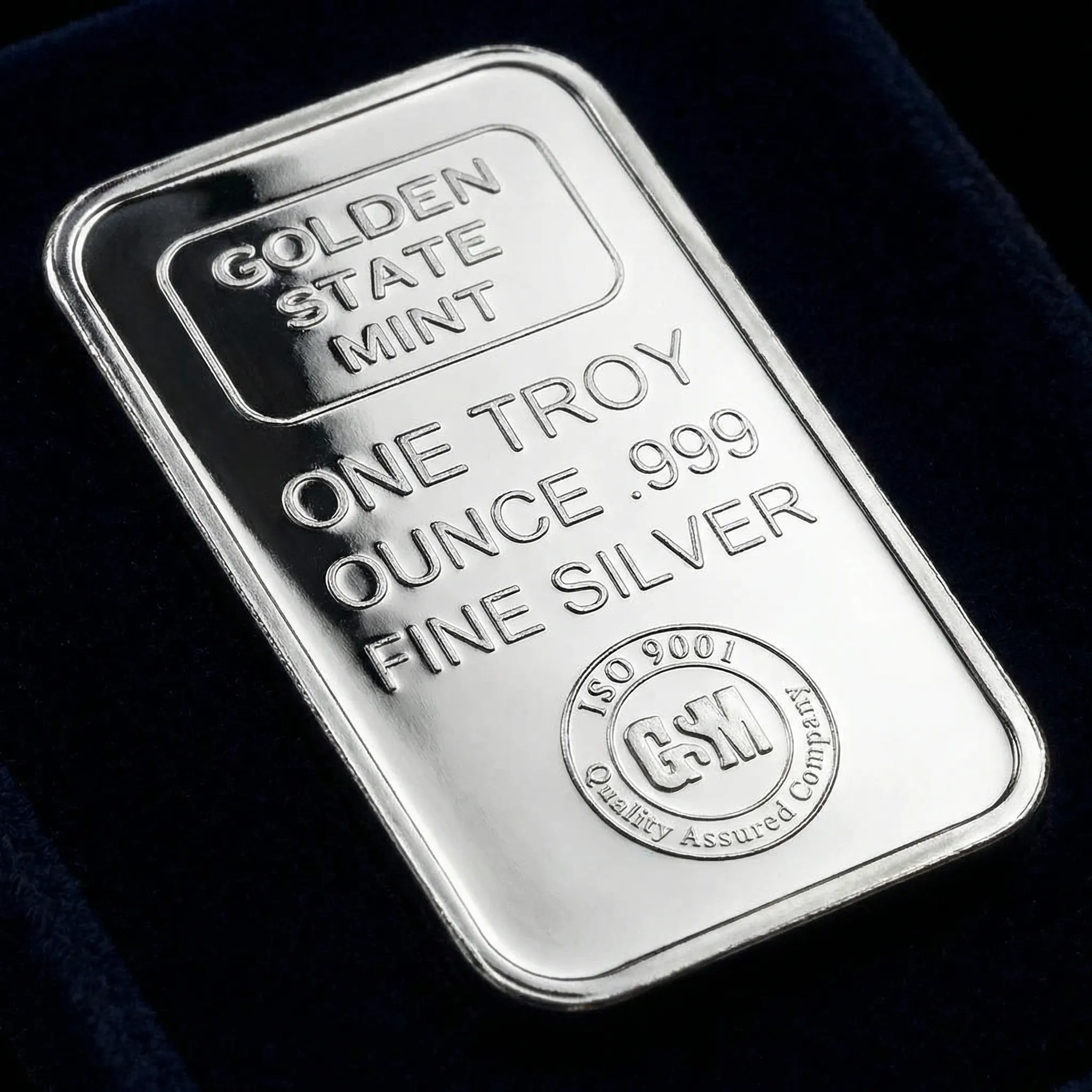 Last Day 60% OFF🔥 1 oz. Golden State Mint Silver Bar .999 Fine