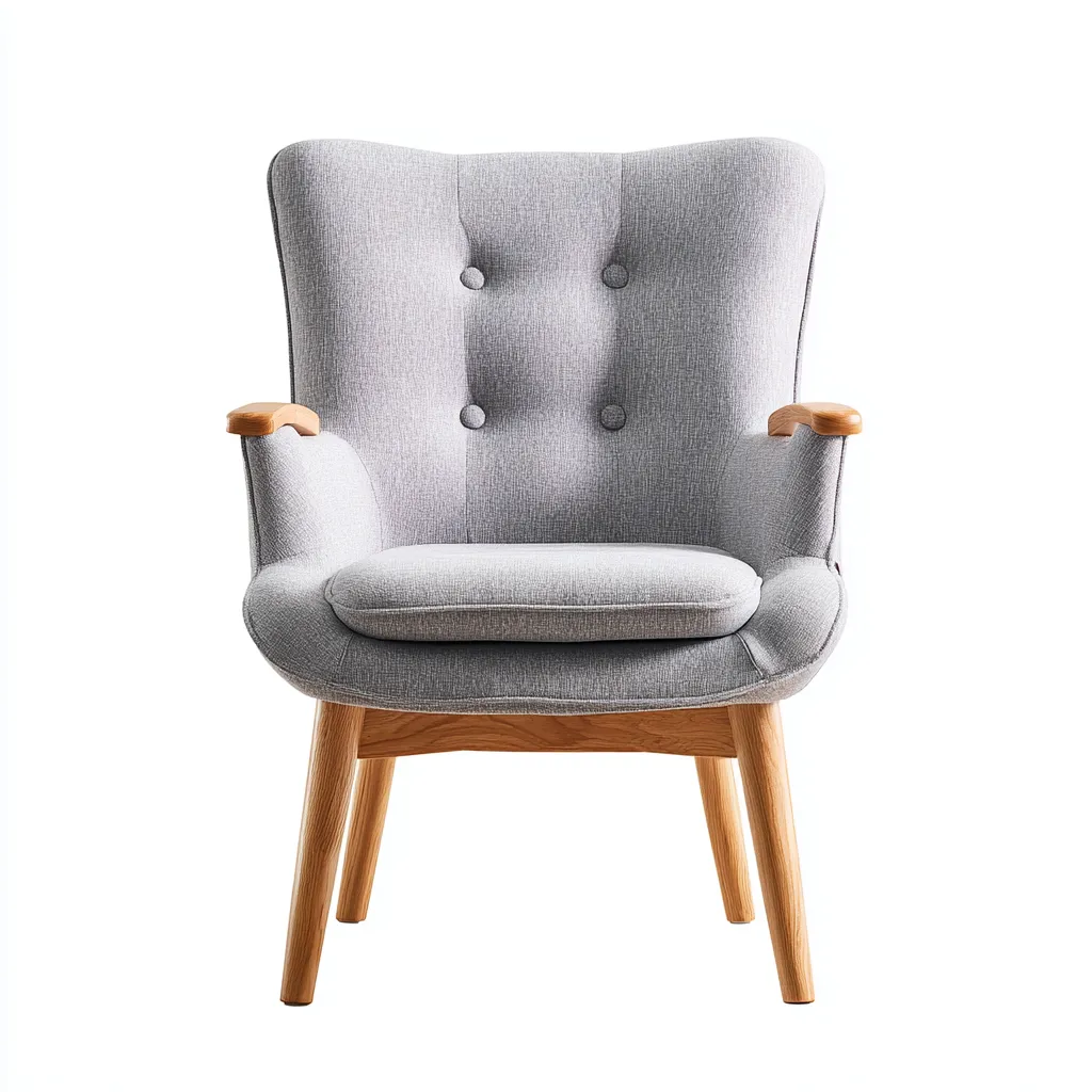 Sessel-Stoff-Holz-82x76x88cm-Hellgrau-Modern-Sofauply