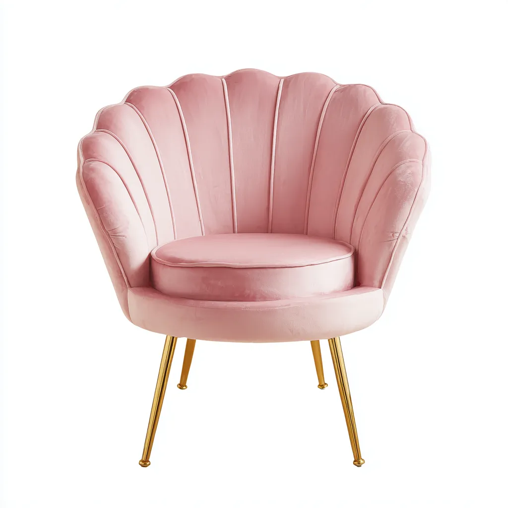 Sessel-Samt-Metall-76x73x81cm-Rosa-ArtDeco-Sofauply