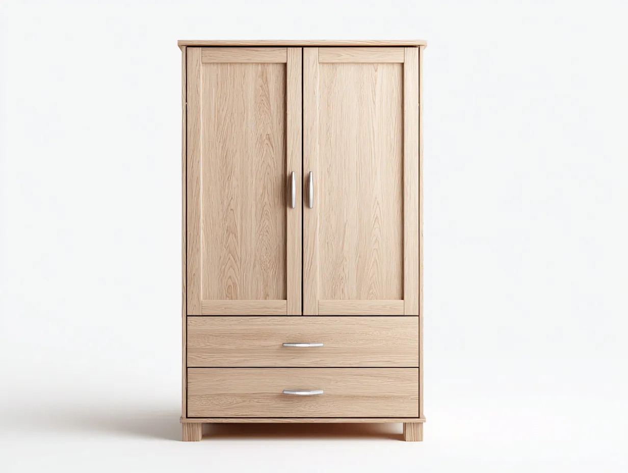 Armadio - legno - 101x55x191 cm - naturale - stile moderno-Luxemyloft