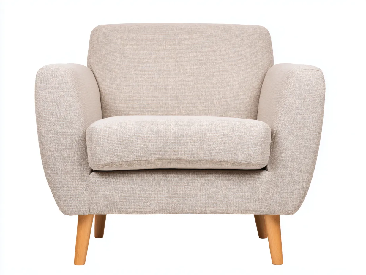 Poltrona-tessuto-legno-88x82x84 cm-beige-stile moderno-Luxemyloft