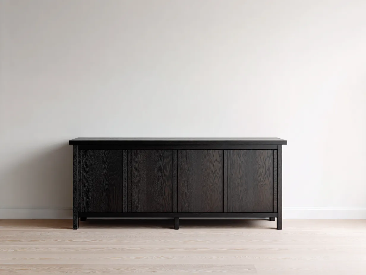 Mobile ingresso - Legno - 170x40x75 cm - Nero - Stile moderno-Dengetshop