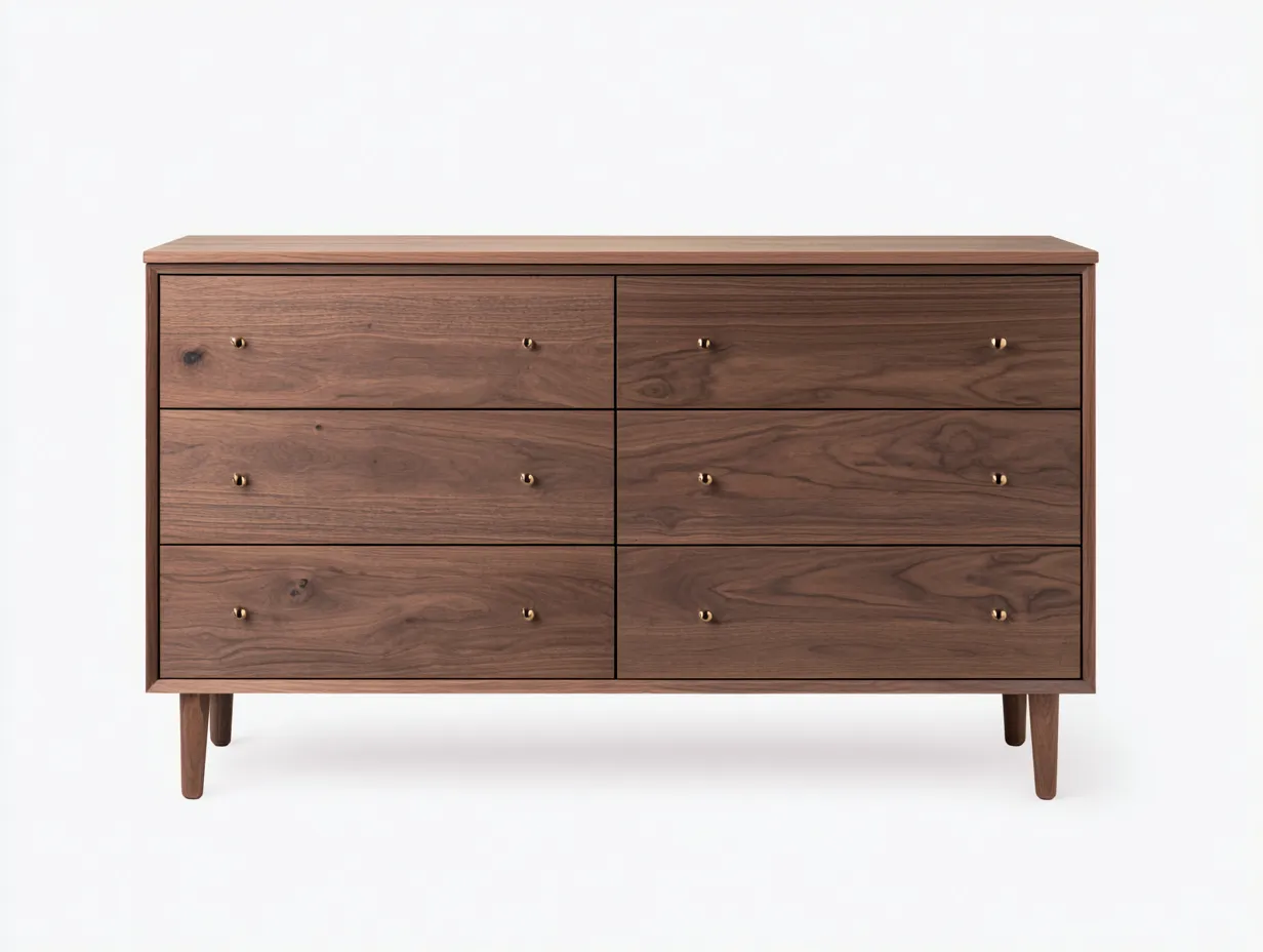 Cassettiera-Legno-162x45x77 cm-Marrone-Stile moderno-Dengetshop