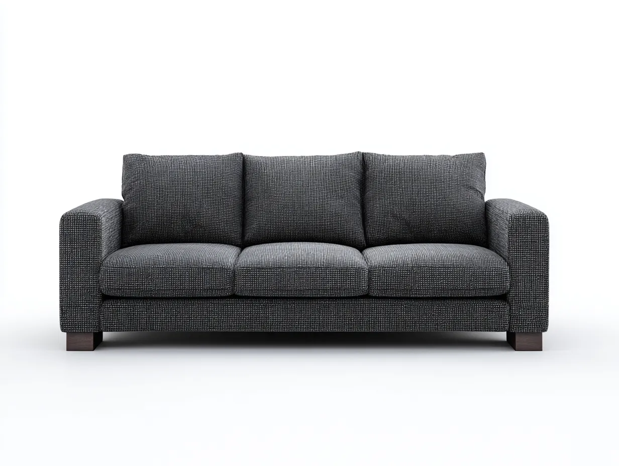 3 Sitzer Sofas-Stoff-215x90x84 cm-Grau-Modern-Nestgobase