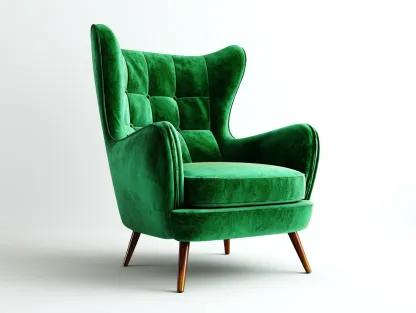 Fauteuil en velours capitonné 90x86x102 cm - vert émeraude - adapté au salon - style classique-Nookupnest