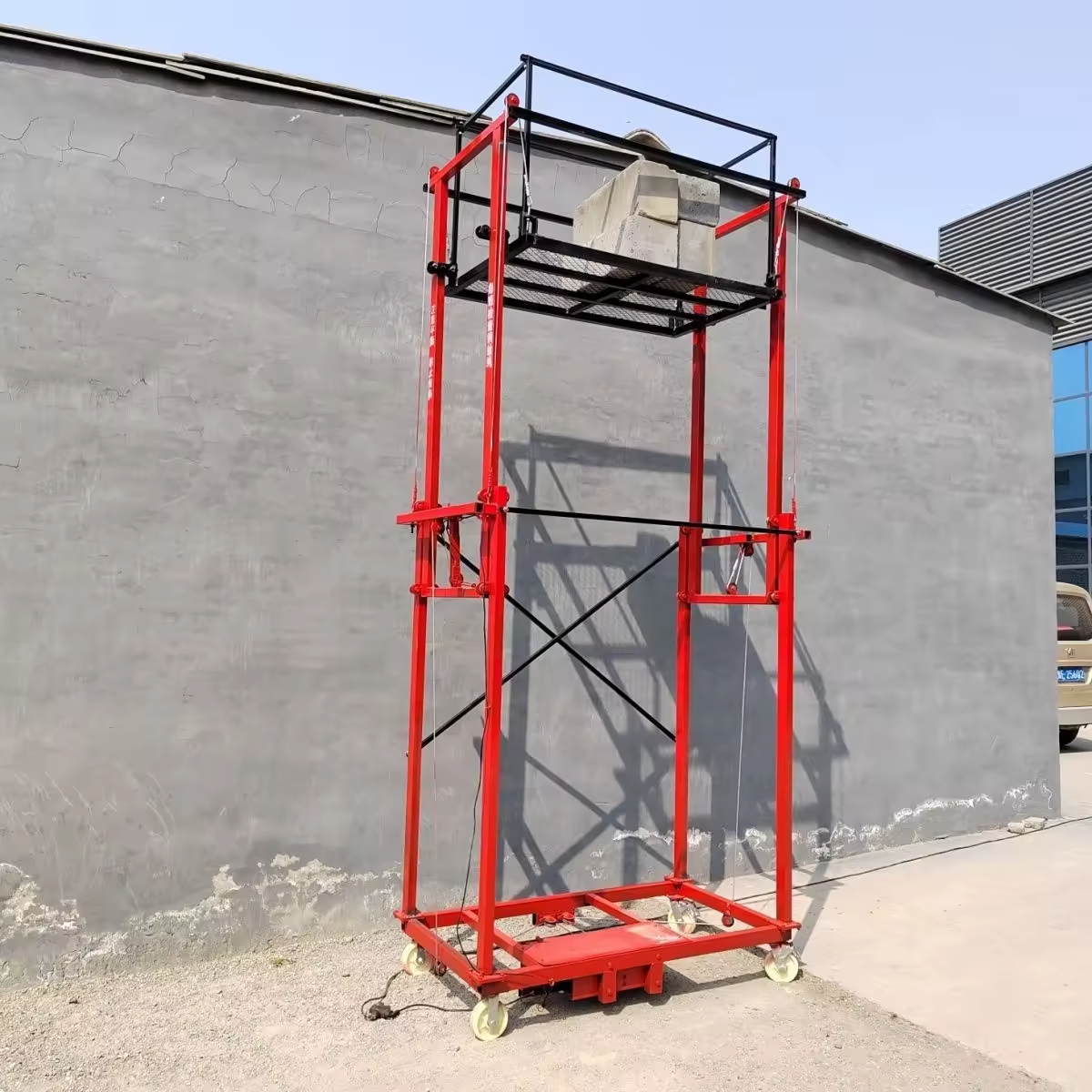 GuardianLift™: Plataforma elevadora de andamios eléctrica plegable（¡soporta hasta 500kg!）