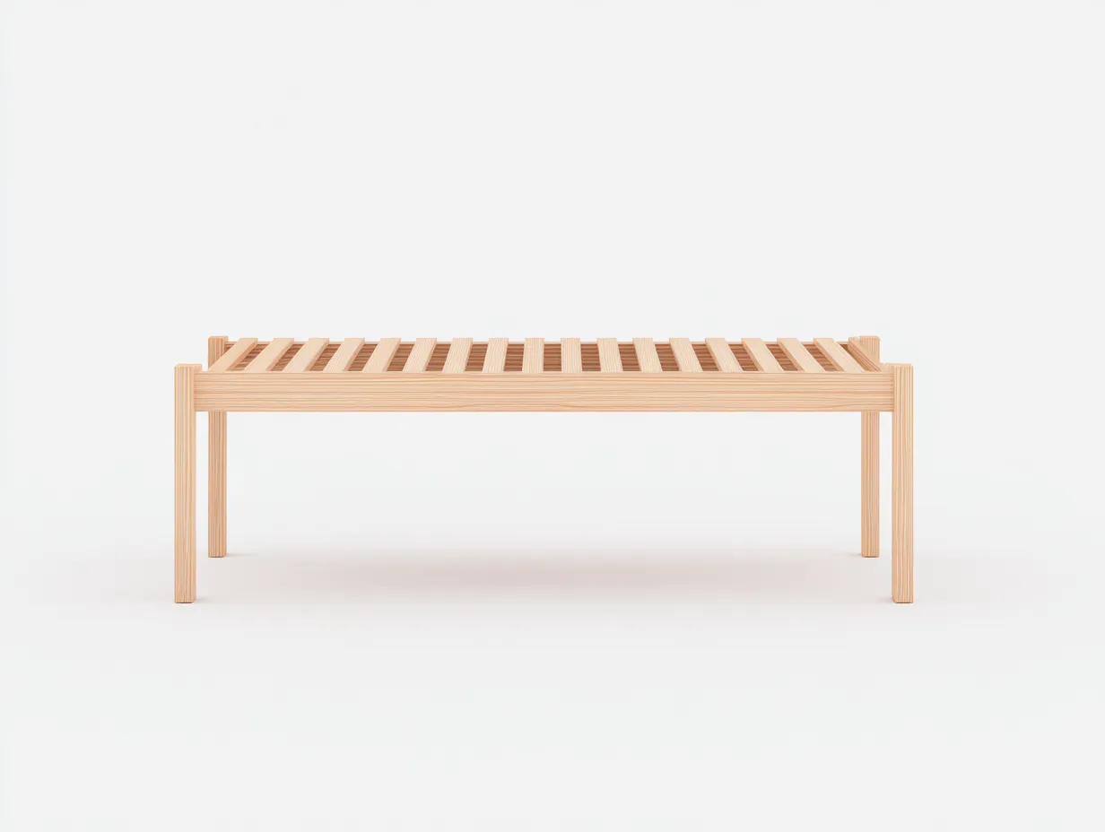 Panca da giardino-Legno-180x45x45 cm-Naturale-design minimale-Cottauppad