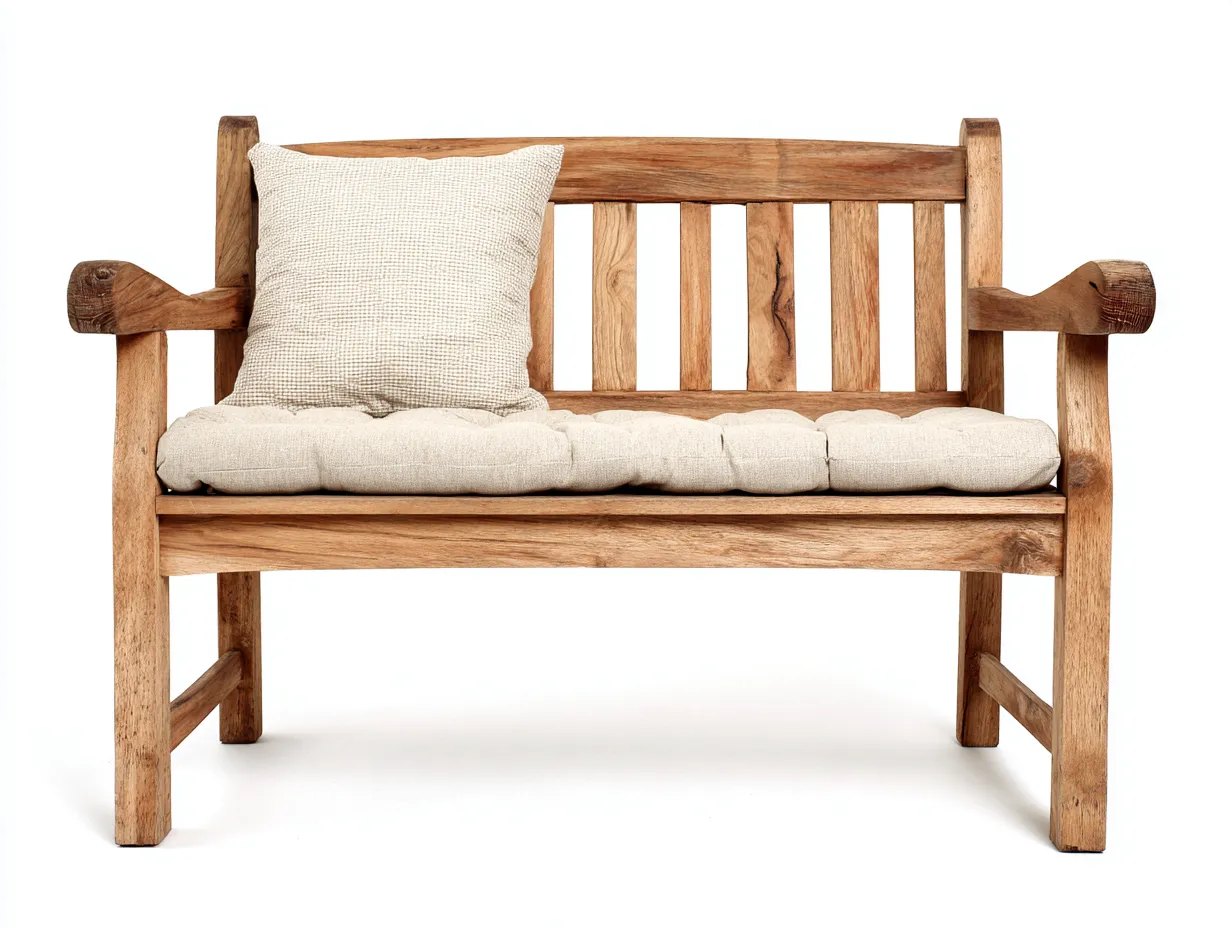 Panca da giardino-Legno-165x48x86 cm-Naturale-design rustico-Cottauppad