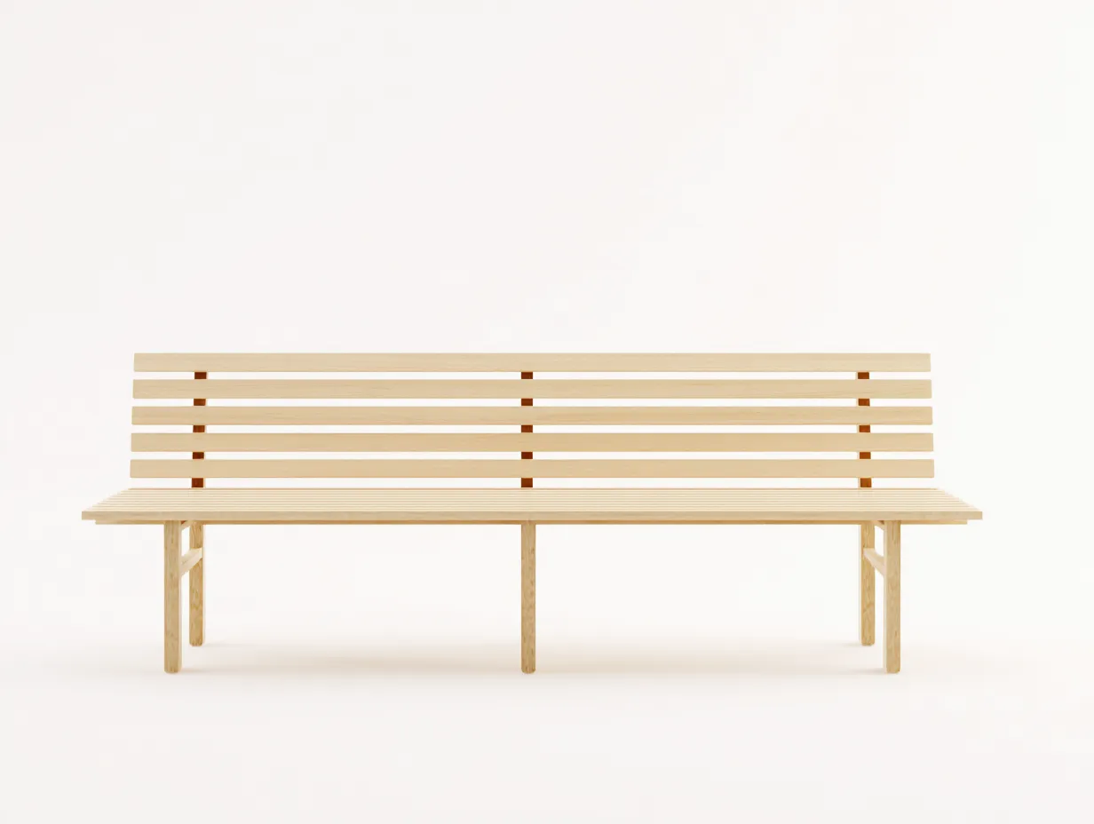 Panca da giardino-Legno-185x48x82 cm-Naturale-design moderno-Cottauppad