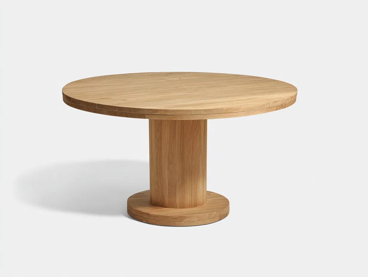 Tavolo da giardino-Legno massello-140x140x75 cm-Naturale-Design contemporaneo-Cottauppad