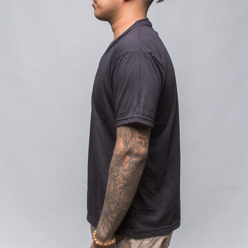 Earth V-Neck T-Shirt, Black - Hamilton Perkins Collection