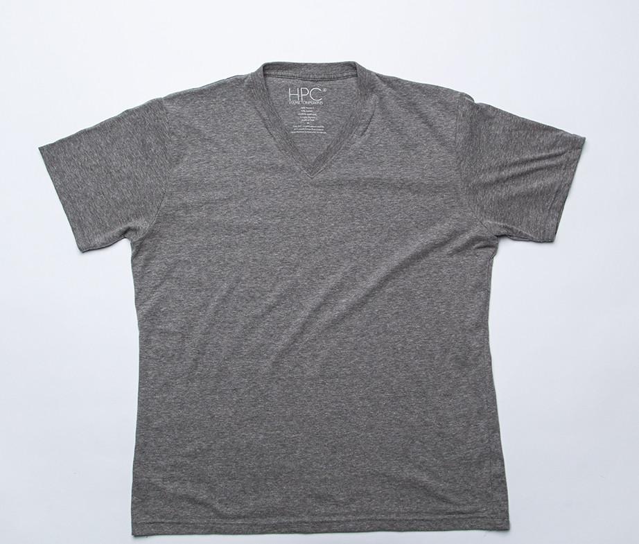 Earth V-Neck T-Shirt, Gray - Hamilton Perkins Collection
