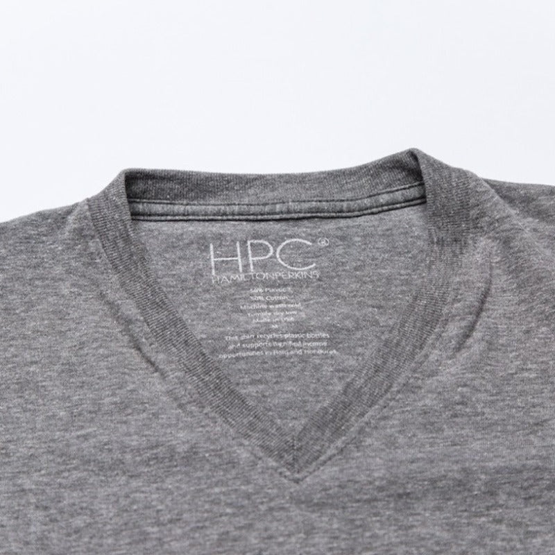 Earth V-Neck T-Shirt, Gray - Hamilton Perkins Collection