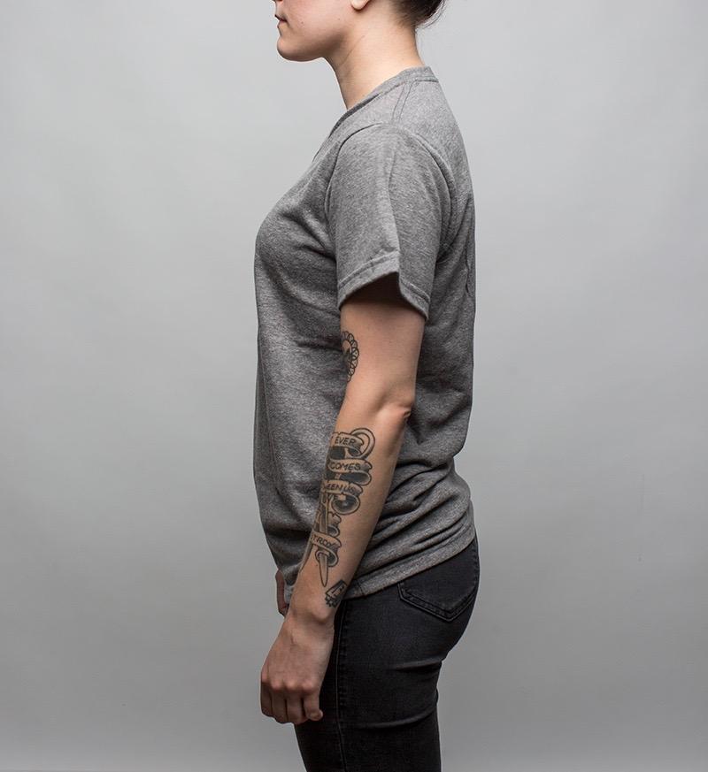Earth V-Neck T-Shirt, Gray - Hamilton Perkins Collection