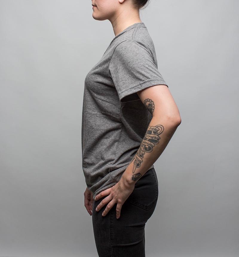 Earth V-Neck T-Shirt, Gray - Hamilton Perkins Collection
