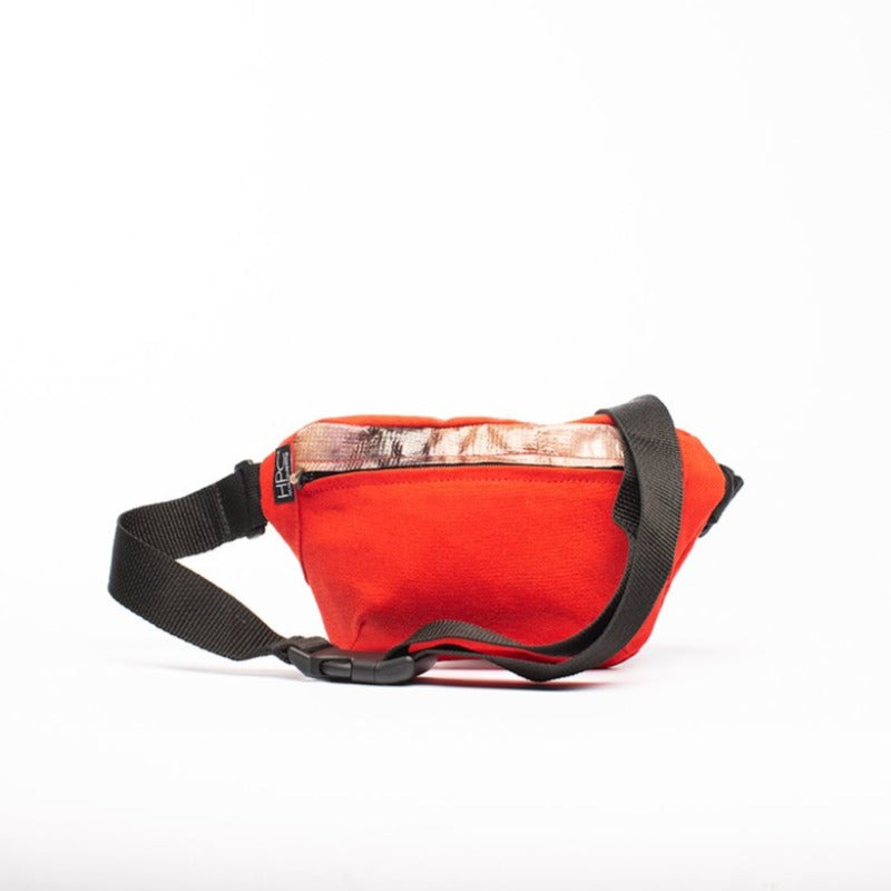 Red - Recycled Plastic Water PET Bottles - Recycled - Fanny Pack - Hamilton Perkins Collection - Billboard Vinyl - Front - Sustainability
