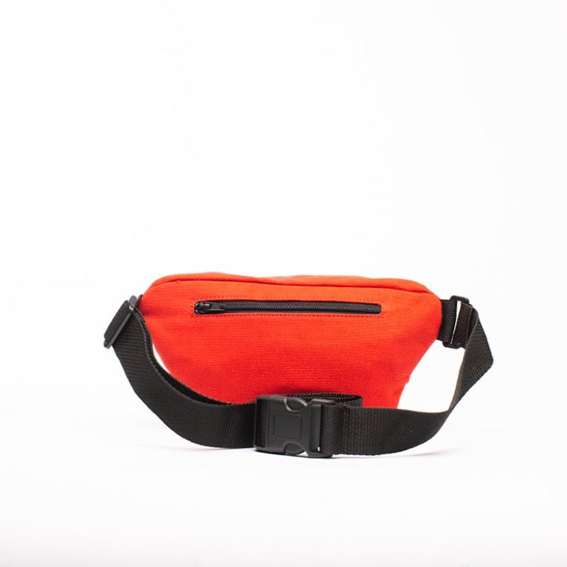 Red - Recycled Plastic Water PET Bottles - Recycled - Fanny Pack - Hamilton Perkins Collection - Billboard Vinyl - Rear - Sustainability