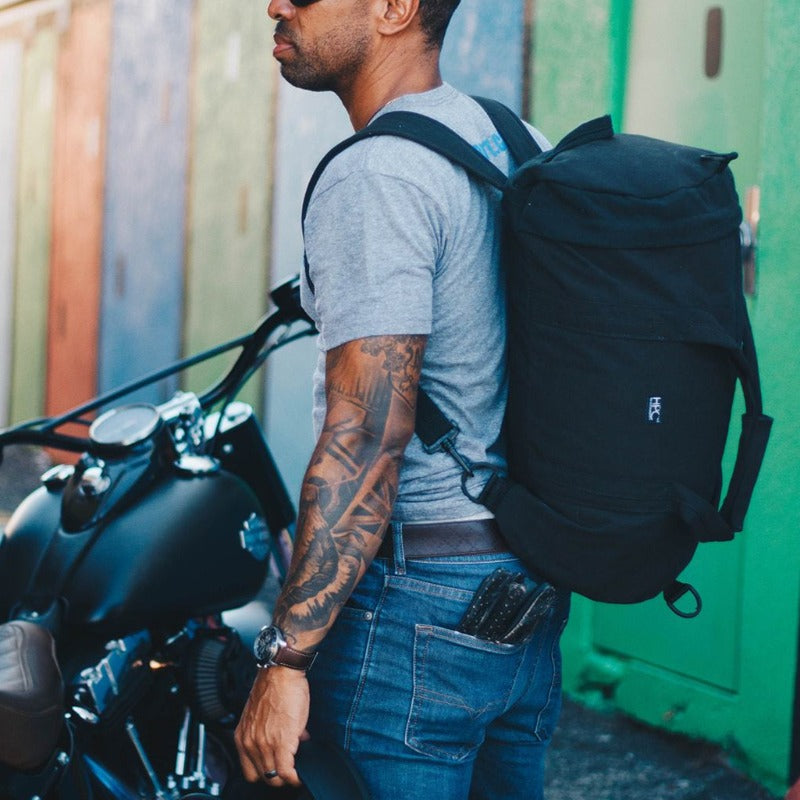Charlyn Lifestyle Hamilton Perkins Collection Black Convertible Backpack
