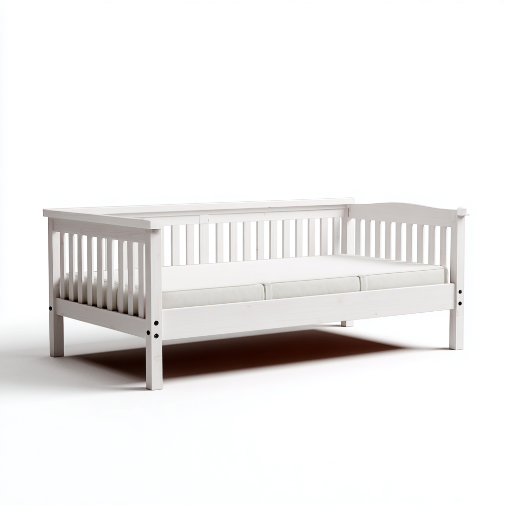 Sofás cama de madera maciza 200x90x85 cm - Blanco - Diseño funcional para salón y dormitorio-Havengethut