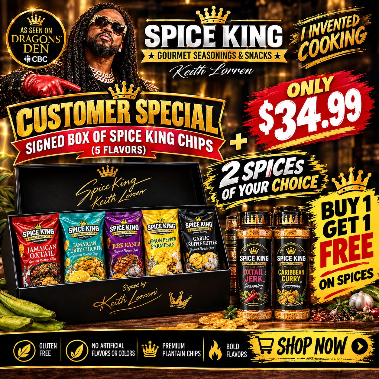 Spice King Dragons’ Den Chip Collection 👑