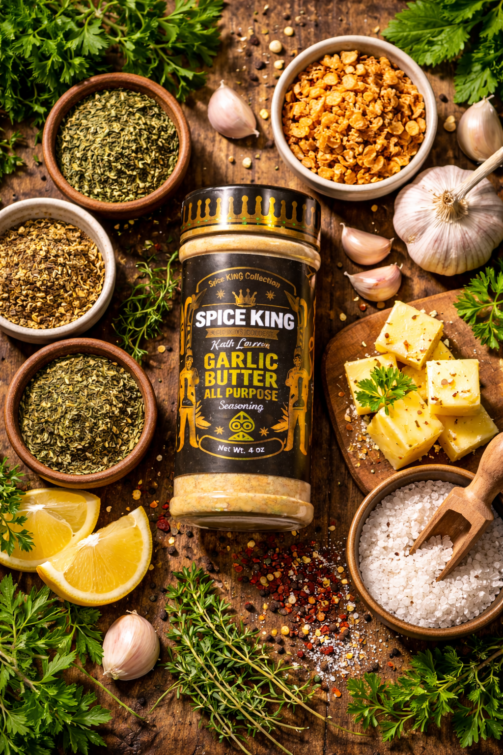 Spice King Keith Lorren’s Garlic Butter All Purpose Seasoning blend