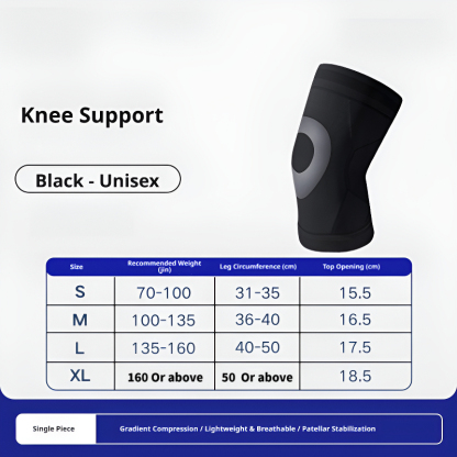 Knit Elastic Knee Sleeve Breathable Compression Support