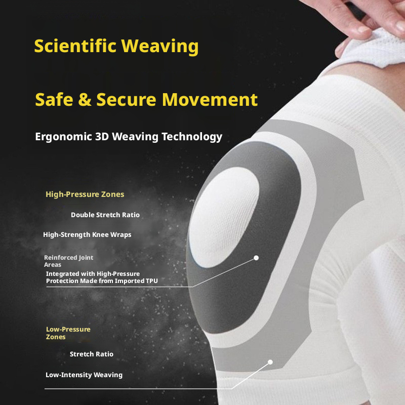 Knit Elastic Knee Sleeve Breathable Compression Support