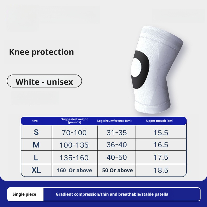 Knit Elastic Knee Sleeve Breathable Compression Support