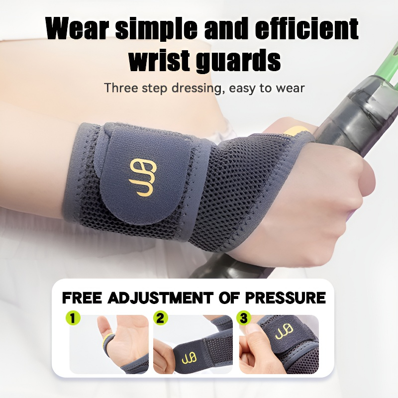 Mesh Breathable Wrist Brace Double Support Compression Strap