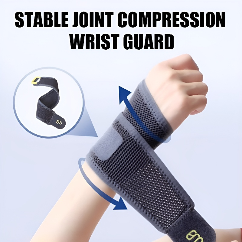 Mesh Breathable Wrist Brace Double Support Compression Strap