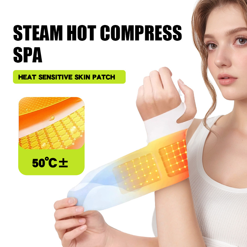 Salvia steam heat compress wrist brace, disposable wrist joint warming and heating herbal wrist patch