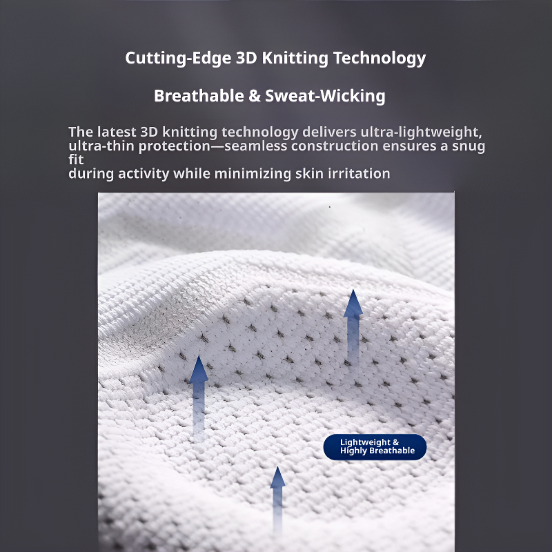 Spring-supported double-strap knee brace, meniscus stabilizer with silicone anti-collision protection