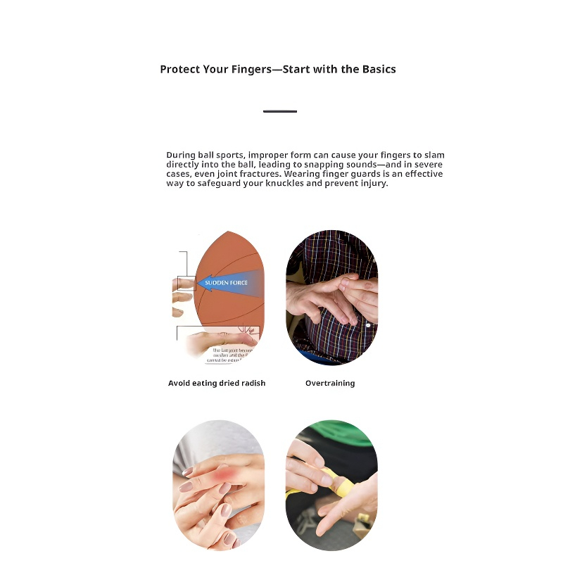 Basketball Finger Guard Compression Impact Protection Sleeve