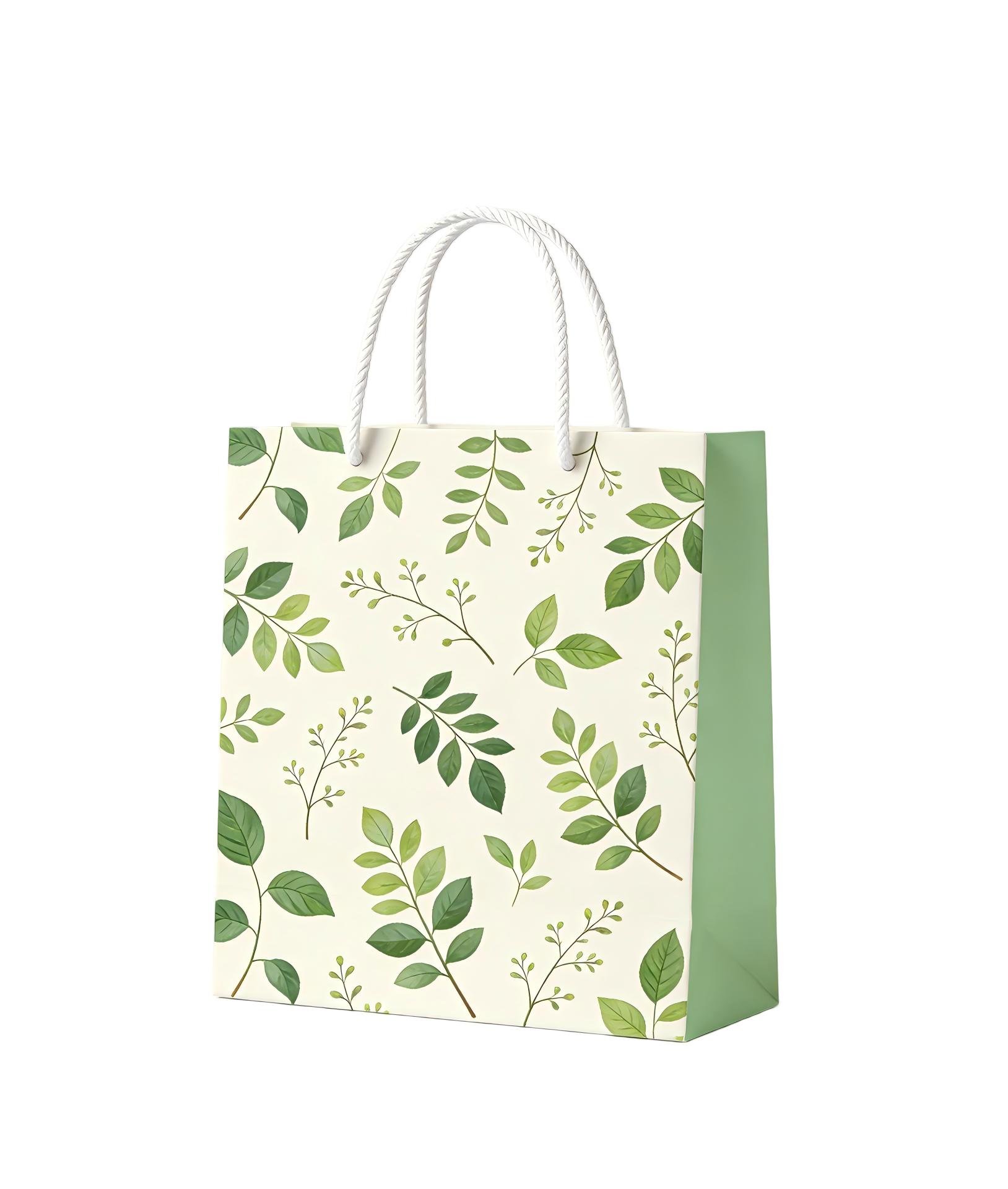 Leaf Pattern Paper Bag
