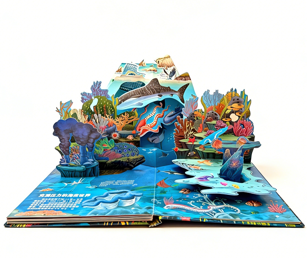 Custom Multi Layer Pop Up Hardcover Book