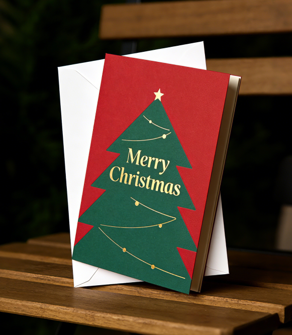 Custom Luxury Christmas Greeting Card Printing