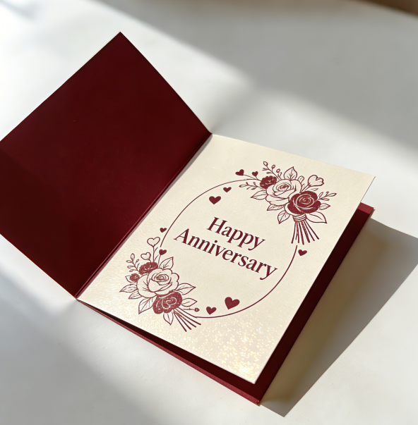 Floral Anniversary Card