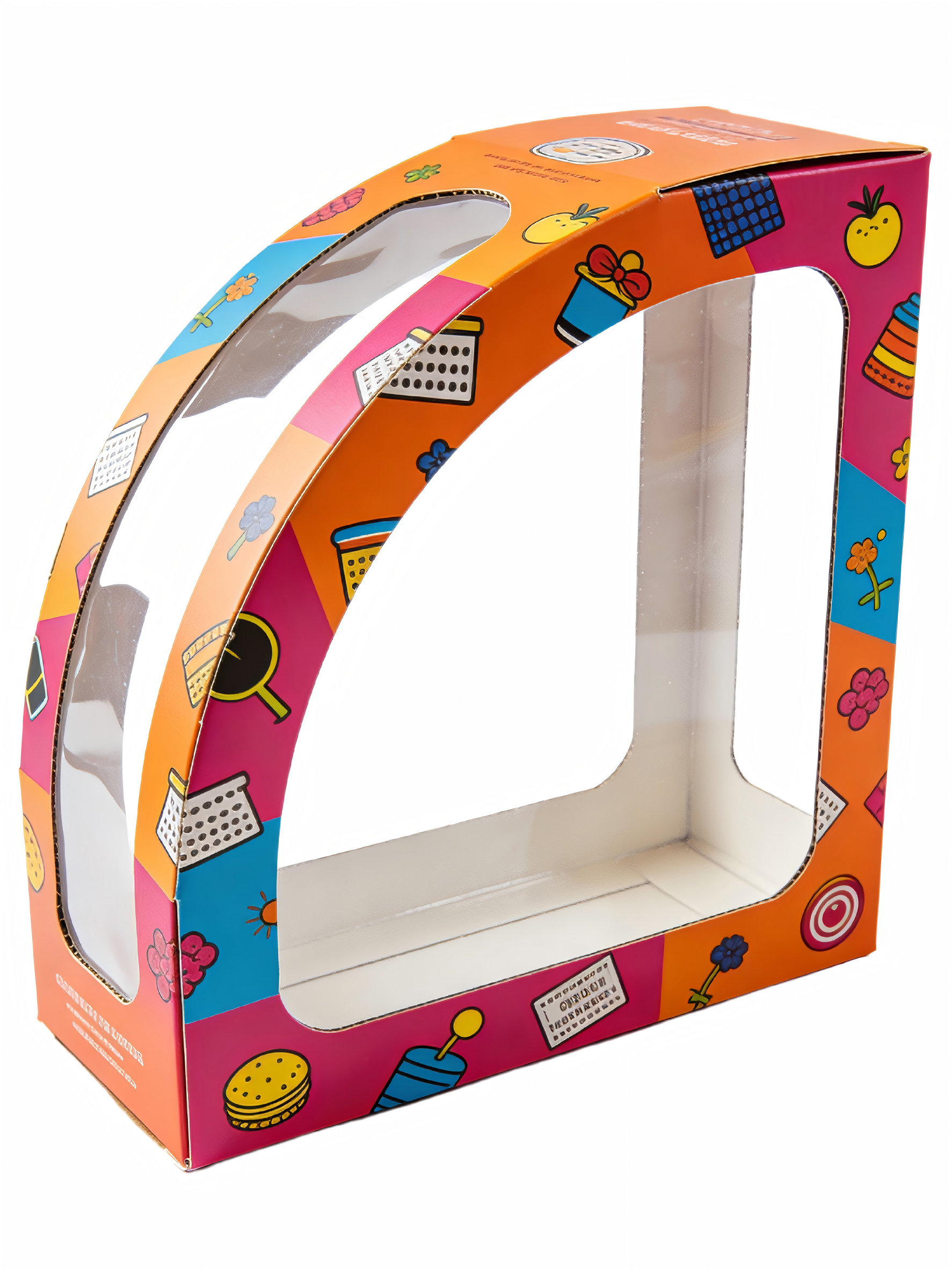 Curved Window Display Folding Carton