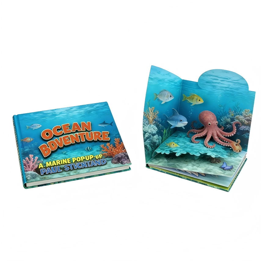 Custom Children’s Marine Pop Up Hardcover Book