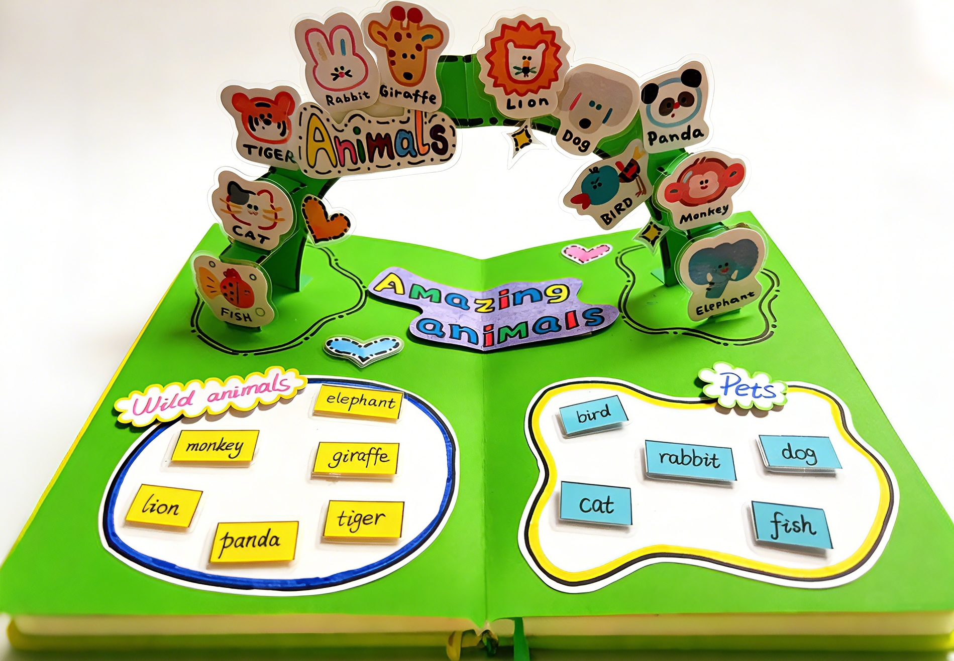 Custom Early Learning Interactive Pop Up Book