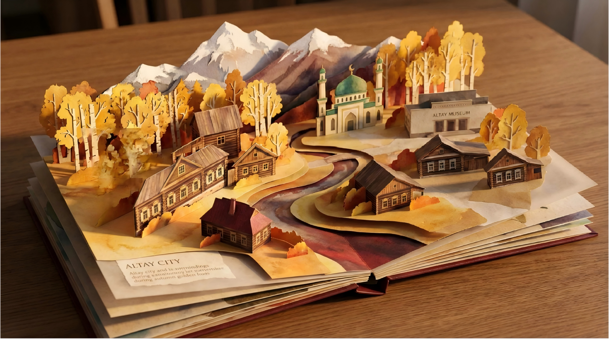 Altay City 3D Pop Up Book