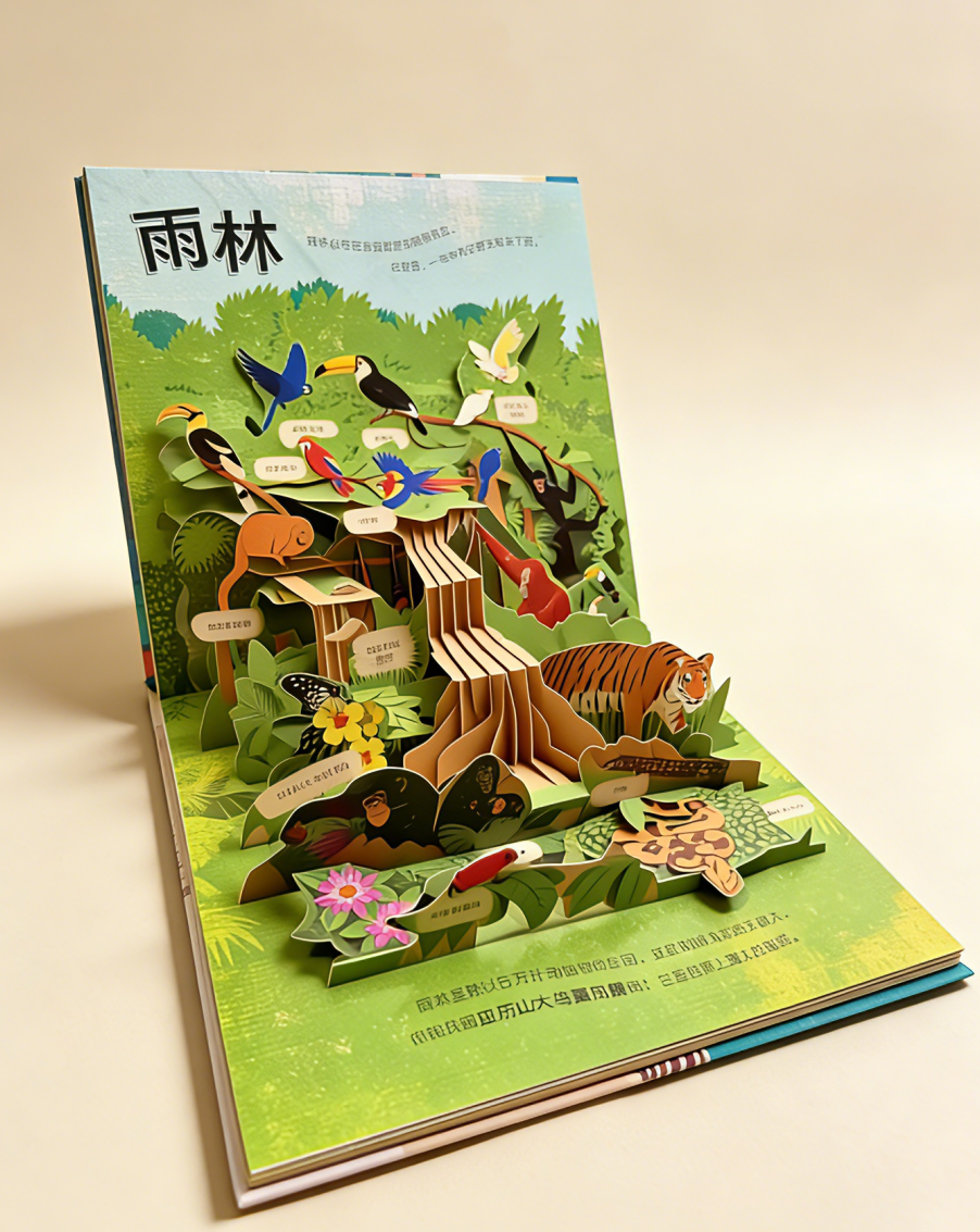 Rainforest 3D Pop Up Book